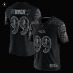Men's Baltimore Ravens Odafe Oweh Black RFLCTV Limited Jersey