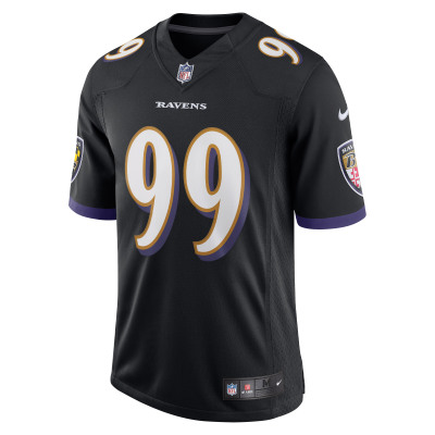 Men's Baltimore Ravens Odafe Oweh Black Vapor Limited Jersey 02