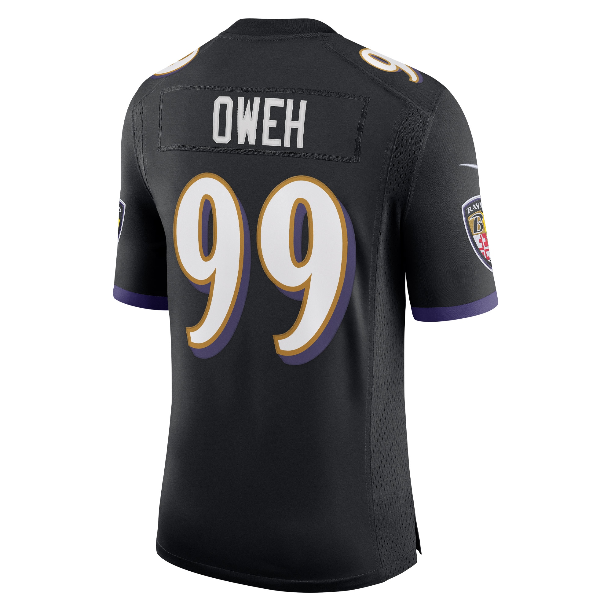 Men's Baltimore Ravens Odafe Oweh Black Vapor Limited Jersey