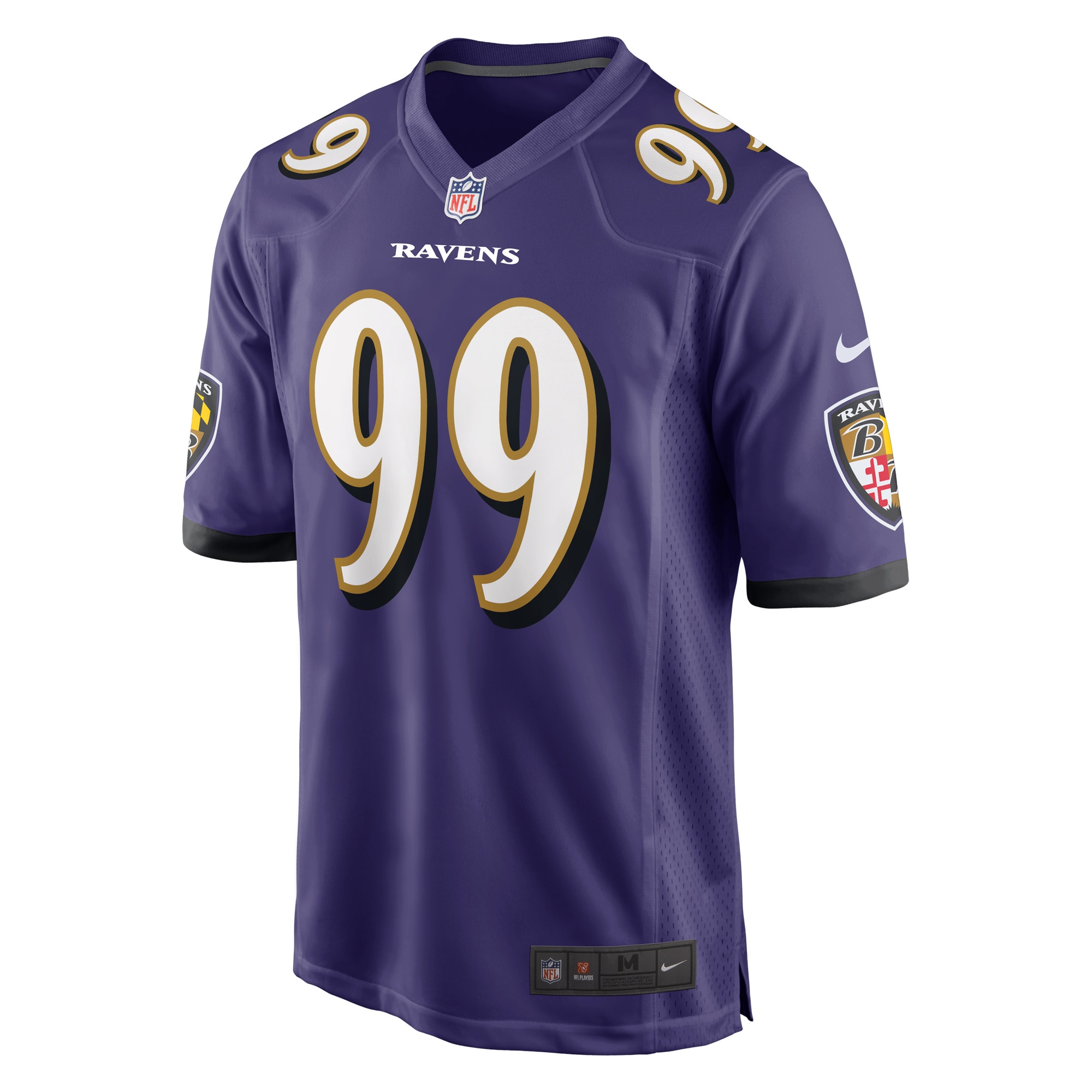 Men's Baltimore Ravens Odafe Oweh Purple Game Jersey