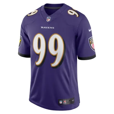 Men's Baltimore Ravens Odafe Oweh Purple Vapor Limited Jersey 02