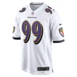 Men's Baltimore Ravens Odafe Oweh White Game Jersey
