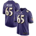 Men's Baltimore Ravens Patrick Mekari Purple Game Player Jersey