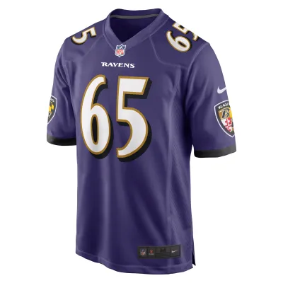 Men's Baltimore Ravens Patrick Mekari Purple Game Player Jersey 02
