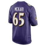 Men's Baltimore Ravens Patrick Mekari Purple Game Player Jersey
