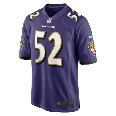 Men's Baltimore Ravens Ray Lewis Purple Retired Player Game Jersey 02