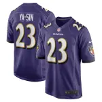 Men's Baltimore Ravens Rock Ya-Sin Purple Game Jersey
