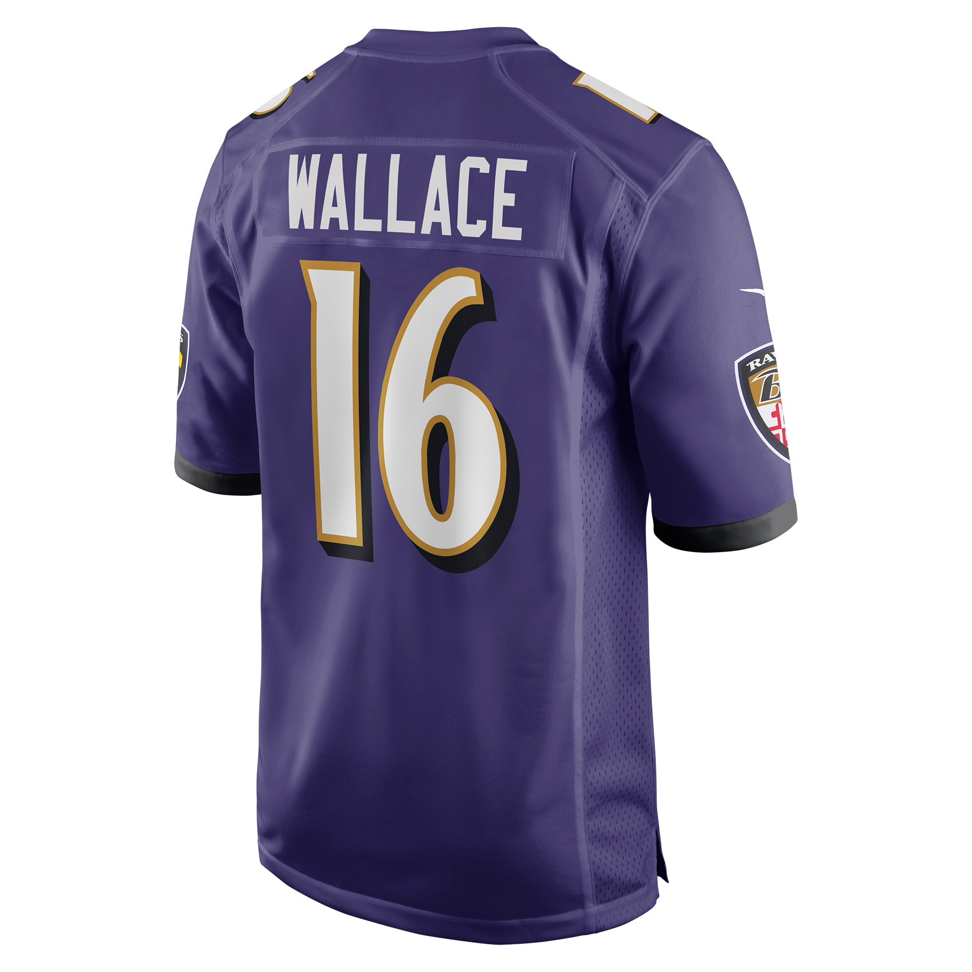 Men's Baltimore Ravens Tylan Wallace Purple Game Jersey