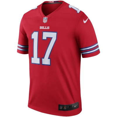Men's Buffalo Bills Josh Allen Red Color Rush Legend Jersey 02