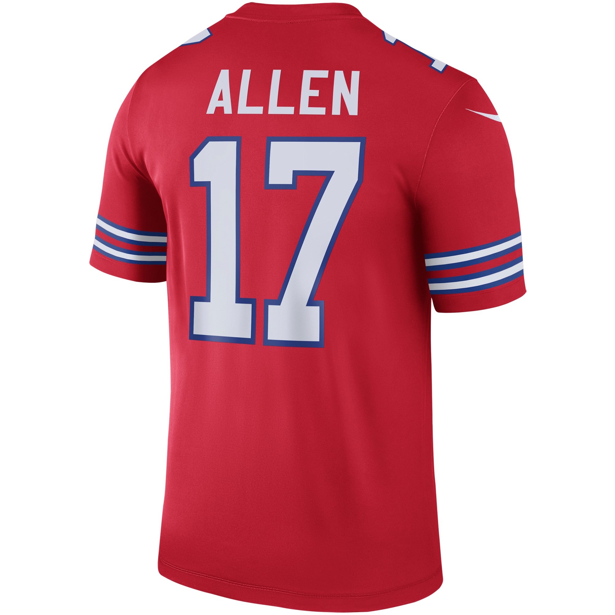 Men's Buffalo Bills Josh Allen Red Color Rush Legend Jersey