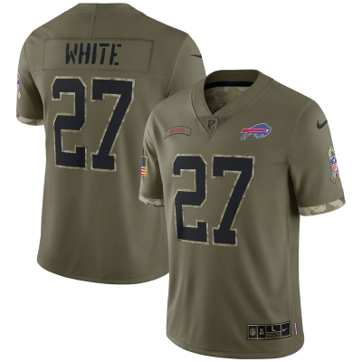 Men's Buffalo Bills Olive 2022 Salute To Service Limited Jersey 01