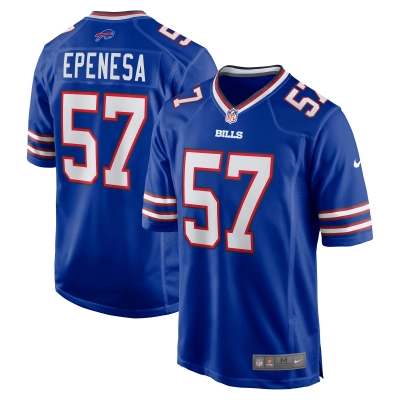 Men's Buffalo Bills A.J. Epenesa Royal Game Player Jersey 01