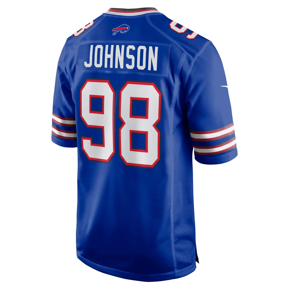 Men's Buffalo Bills Austin Johnson Royal Game Jersey