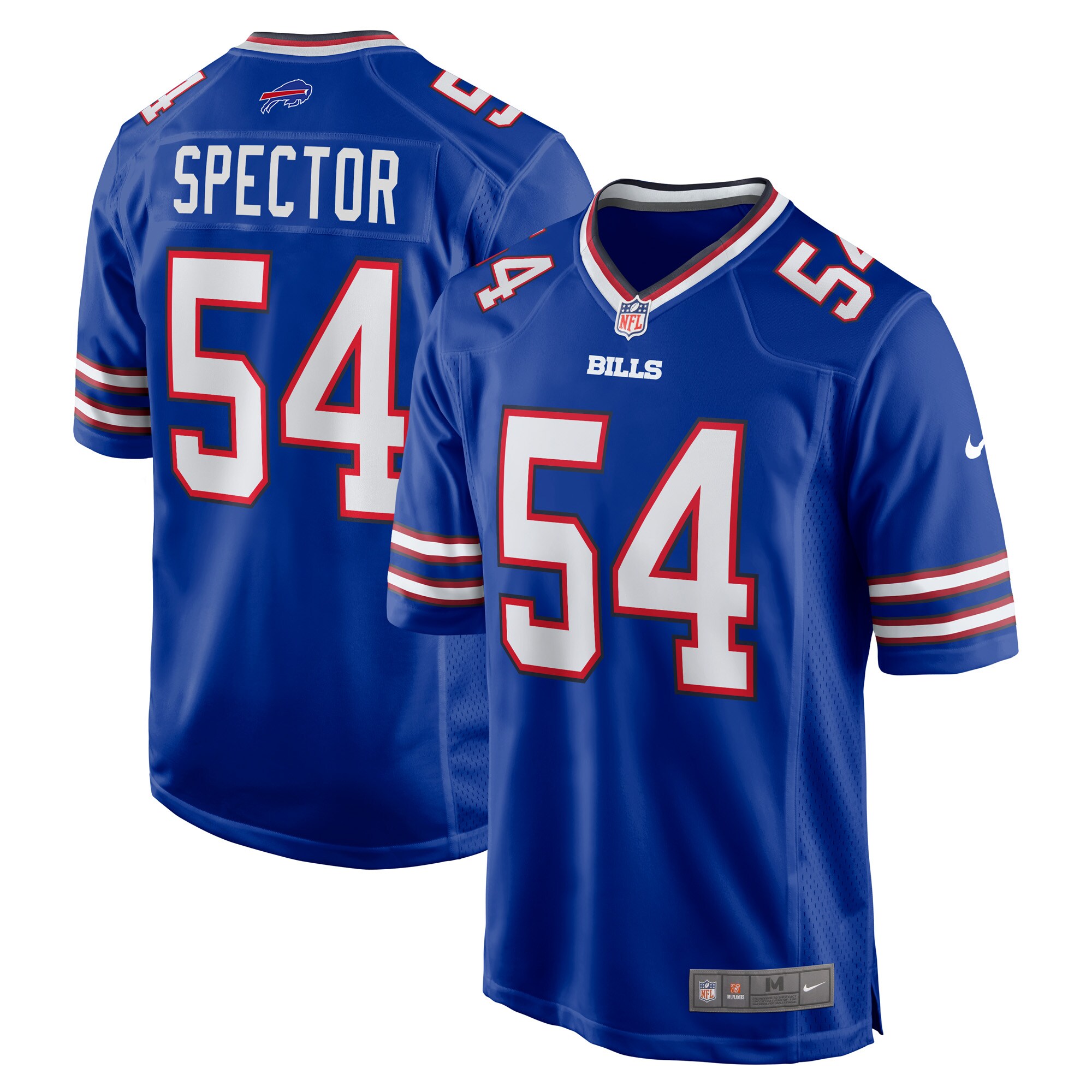 Men's Buffalo Bills Baylon Spector Royal Game Jersey