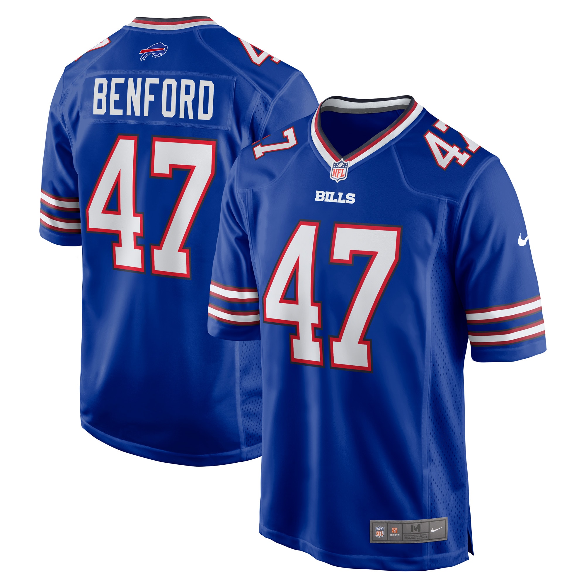 Men's Buffalo Bills Christian Benford Royal Game Jersey