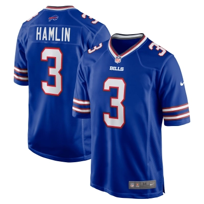 Men's Buffalo Bills Damar Hamlin Royal Home Game Player Jersey 01
