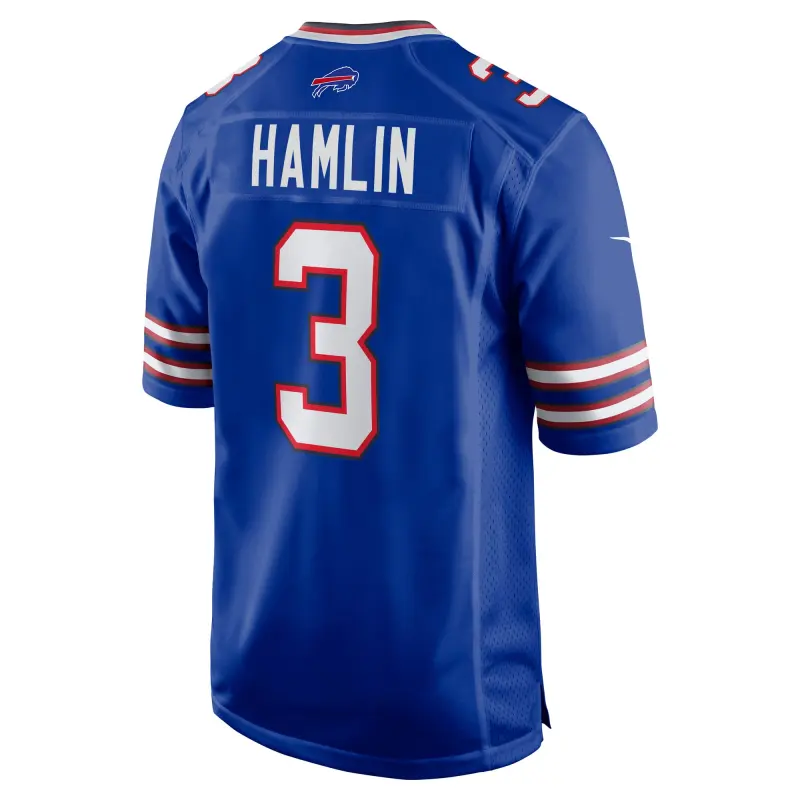 Men's Buffalo Bills Damar Hamlin Royal Home Game Player Jersey
