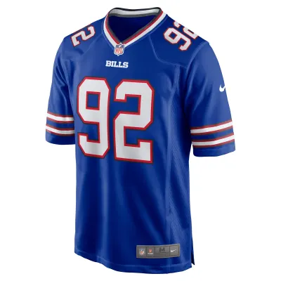 Men's Buffalo Bills DaQuan Jones Royal Game Player Jersey 02