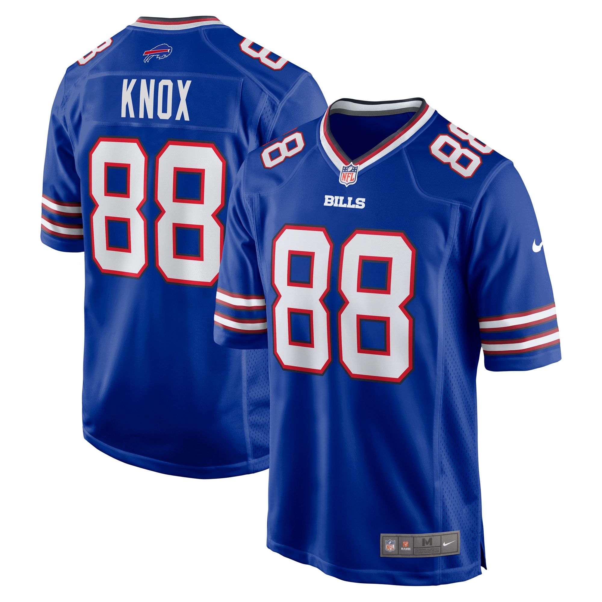 Men's Buffalo Bills Dawson Knox Royal Game Player Jersey