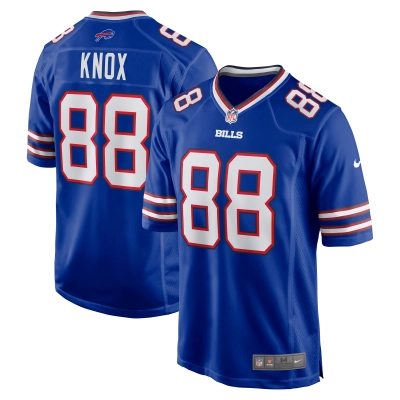 Men's Buffalo Bills Dawson Knox Royal Game Player Jersey 01