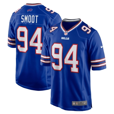 Men's Buffalo Bills Dawuane Smoot Royal Game Jersey 01