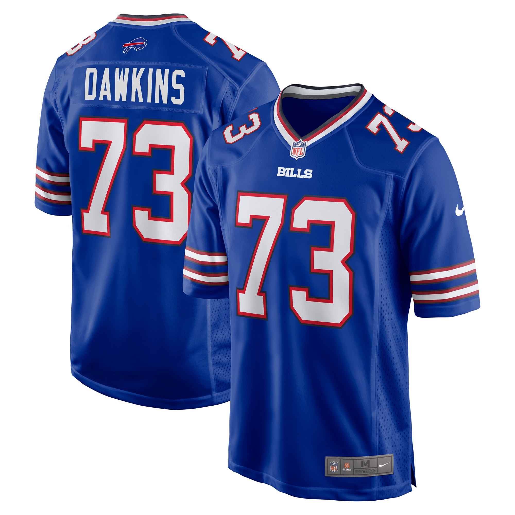 Men's Buffalo Bills Dion Dawkins Royal Game Player Jersey