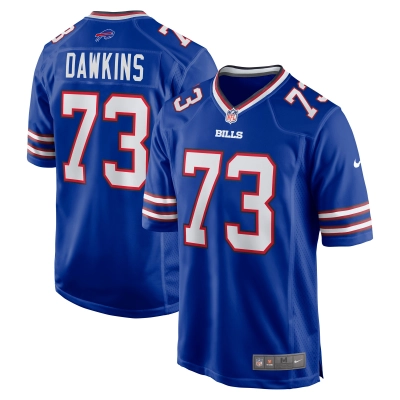 Men's Buffalo Bills Dion Dawkins Royal Game Player Jersey 01