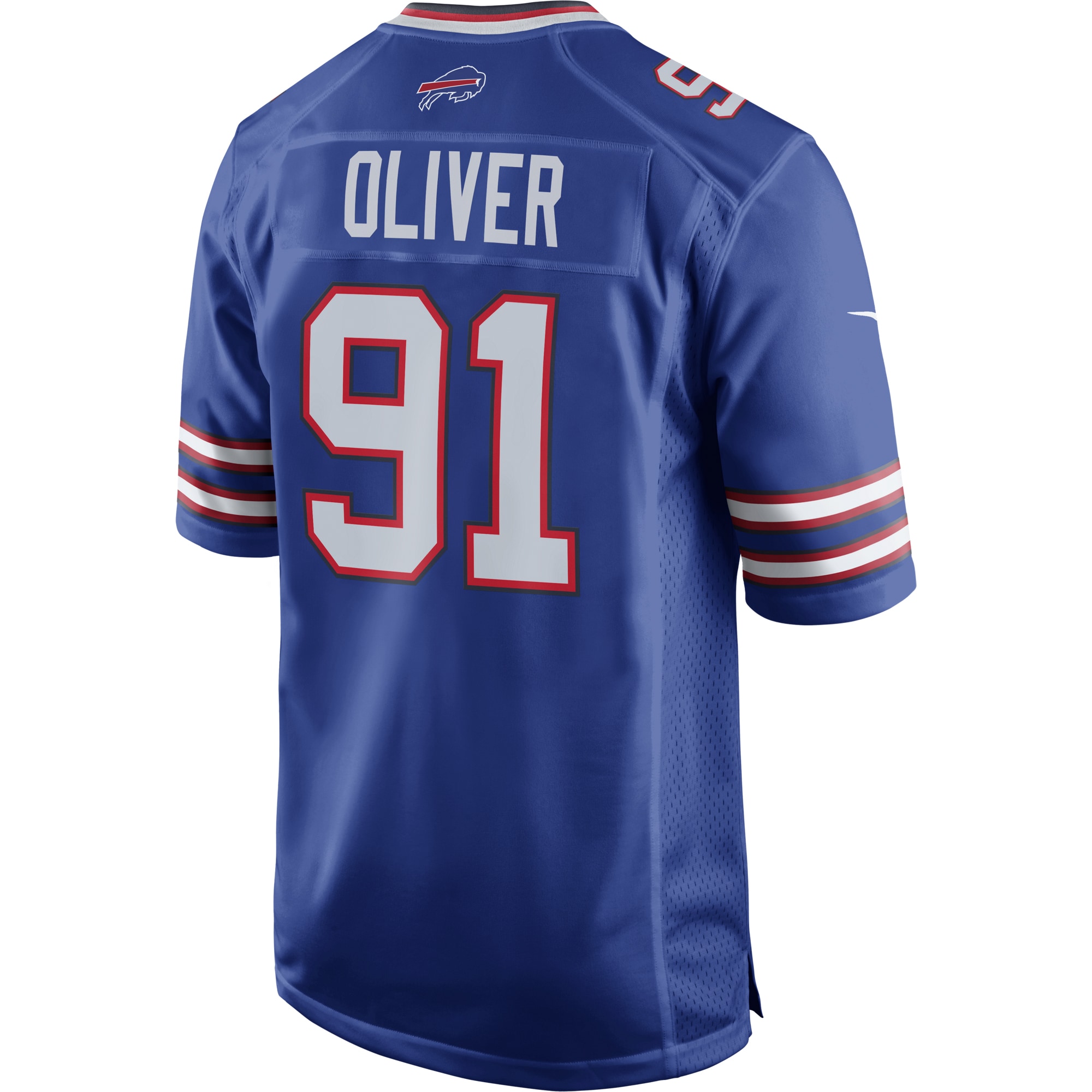 Men's Buffalo Bills Ed Oliver Royal Team Game Player Jersey