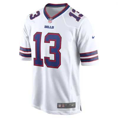 Men's Buffalo Bills Gabe Davis White Game Player Jersey 02
