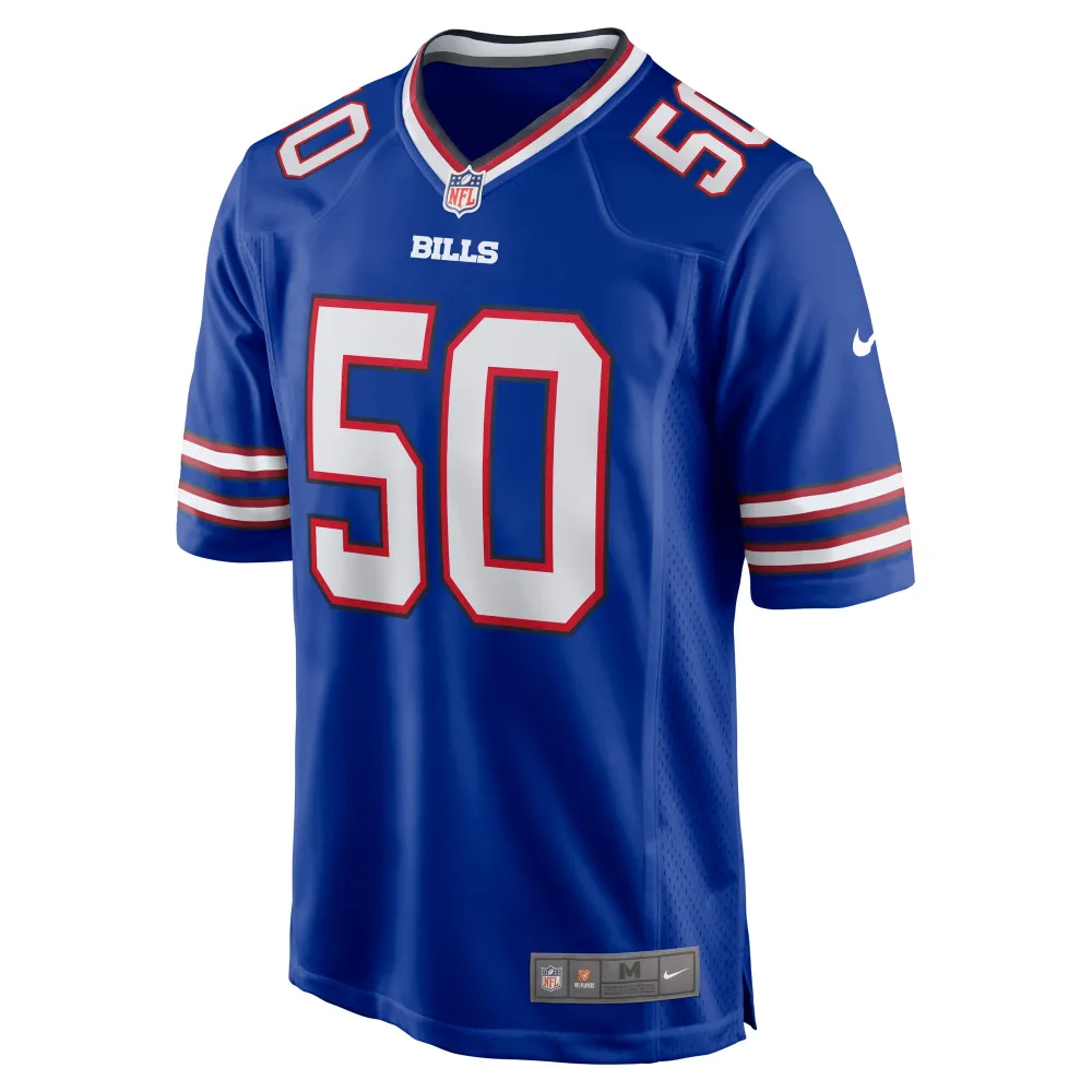 Men's Buffalo Bills Gregory Rousseau Royal Game Player Jersey