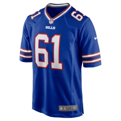 Men's Buffalo Bills Gunner Britton Royal Game Jersey 02
