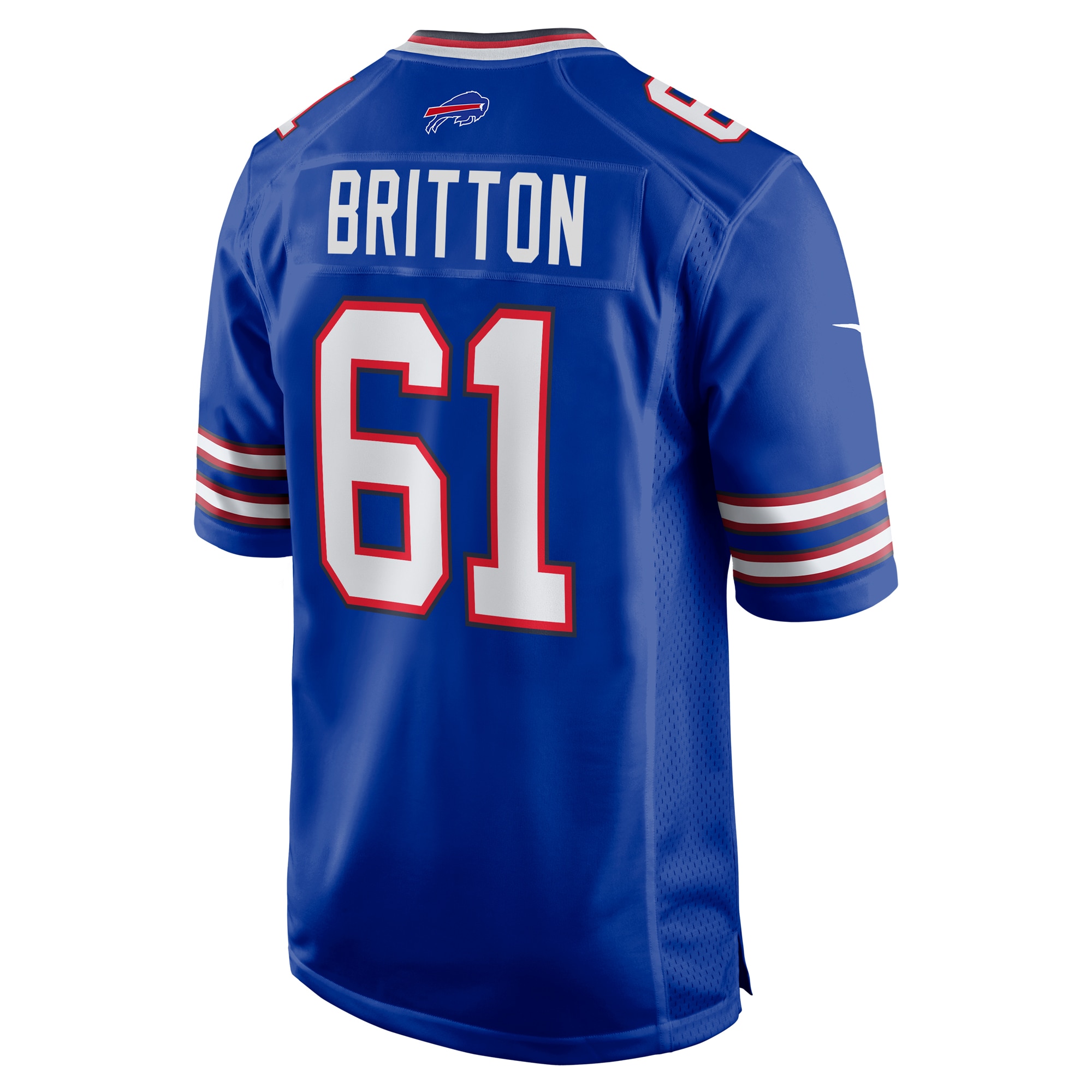 Men's Buffalo Bills Gunner Britton Royal Game Jersey