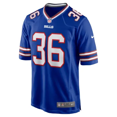 Men's Buffalo Bills Herb Miller Royal Game Jersey 02