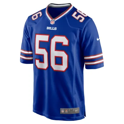 Men's Buffalo Bills Javon Solomon Royal Game Jersey 02