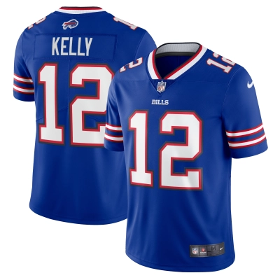Men's Buffalo Bills Jim Kelly Royal '90s Throwback Retired Player Limited Jersey 01