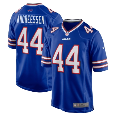 Men's Buffalo Bills Joe Andreessen Royal Game Jersey 01