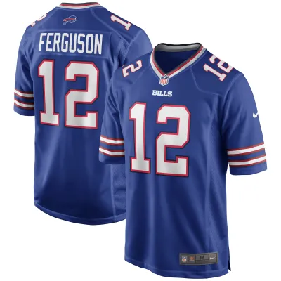 Men's Buffalo Bills Joe Ferguson Royal Game Retired Player Jersey 01
