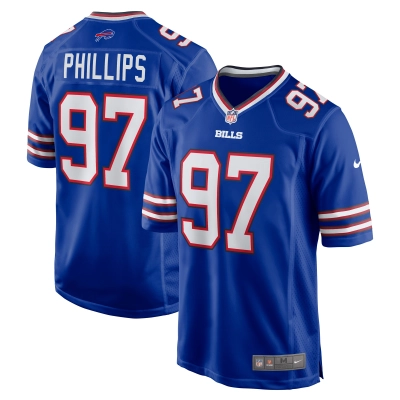 Men's Buffalo Bills Jordan Phillips Royal Game Jersey 01