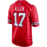 Men's Buffalo Bills Josh Allen Red Alternate Game Player Jersey