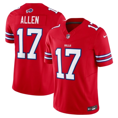 Men's Buffalo Bills Josh Allen Red Vapor F.U.S.E. Limited Jersey 01