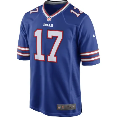Men's Buffalo Bills Josh Allen Royal Team Game Player Jersey 02