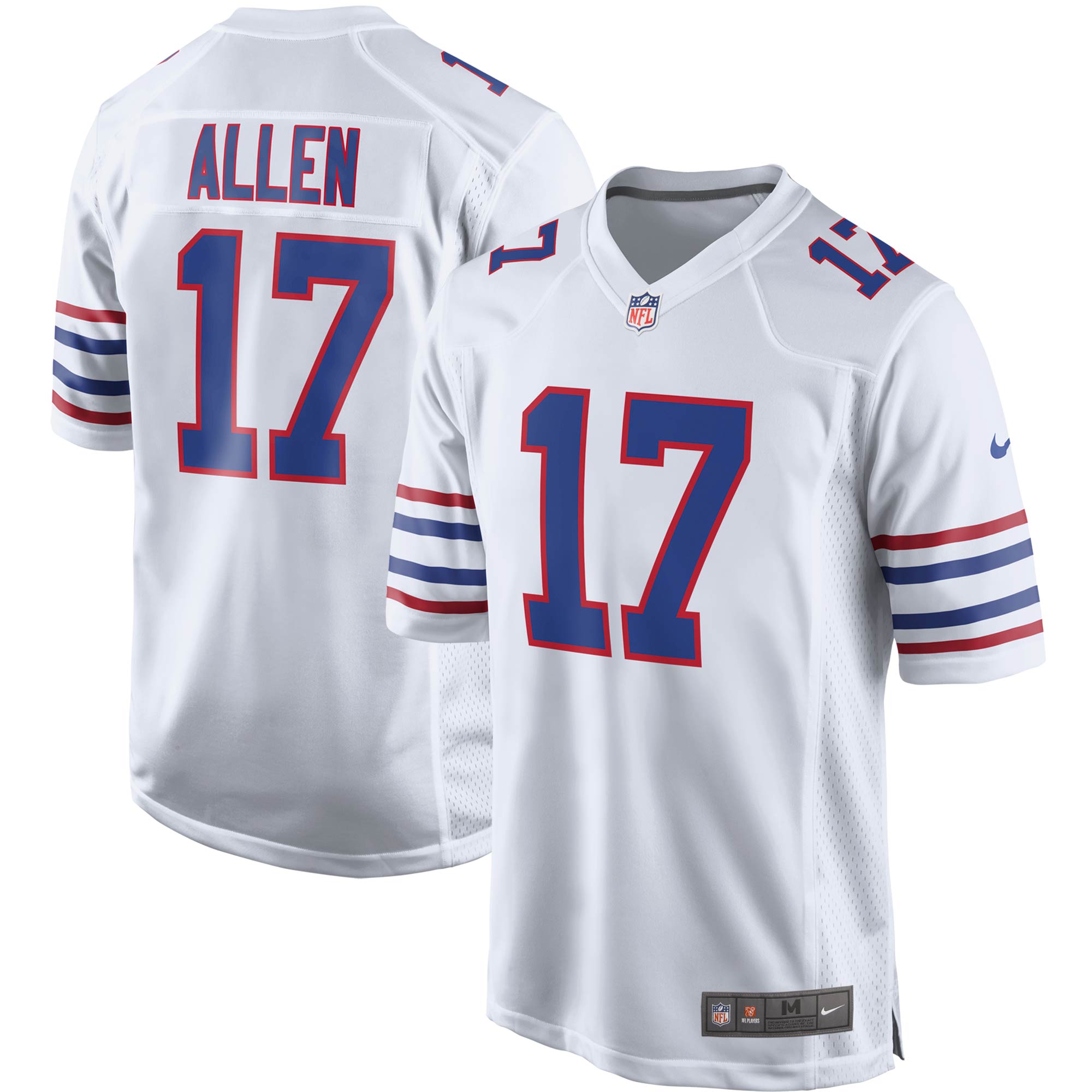 Men's Buffalo Bills Josh Allen White Alternate Game Player Jersey