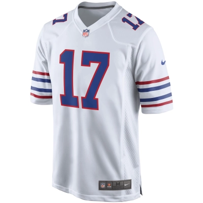 Men's Buffalo Bills Josh Allen White Alternate Game Player Jersey 02