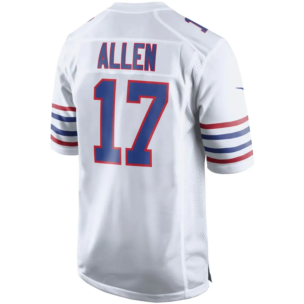 Men's Buffalo Bills Josh Allen White Alternate Game Player Jersey