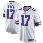 Men's Buffalo Bills Josh Allen White Game Player Jersey