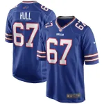 Men's Buffalo Bills Kent Hull Royal Game Retired Player Jersey