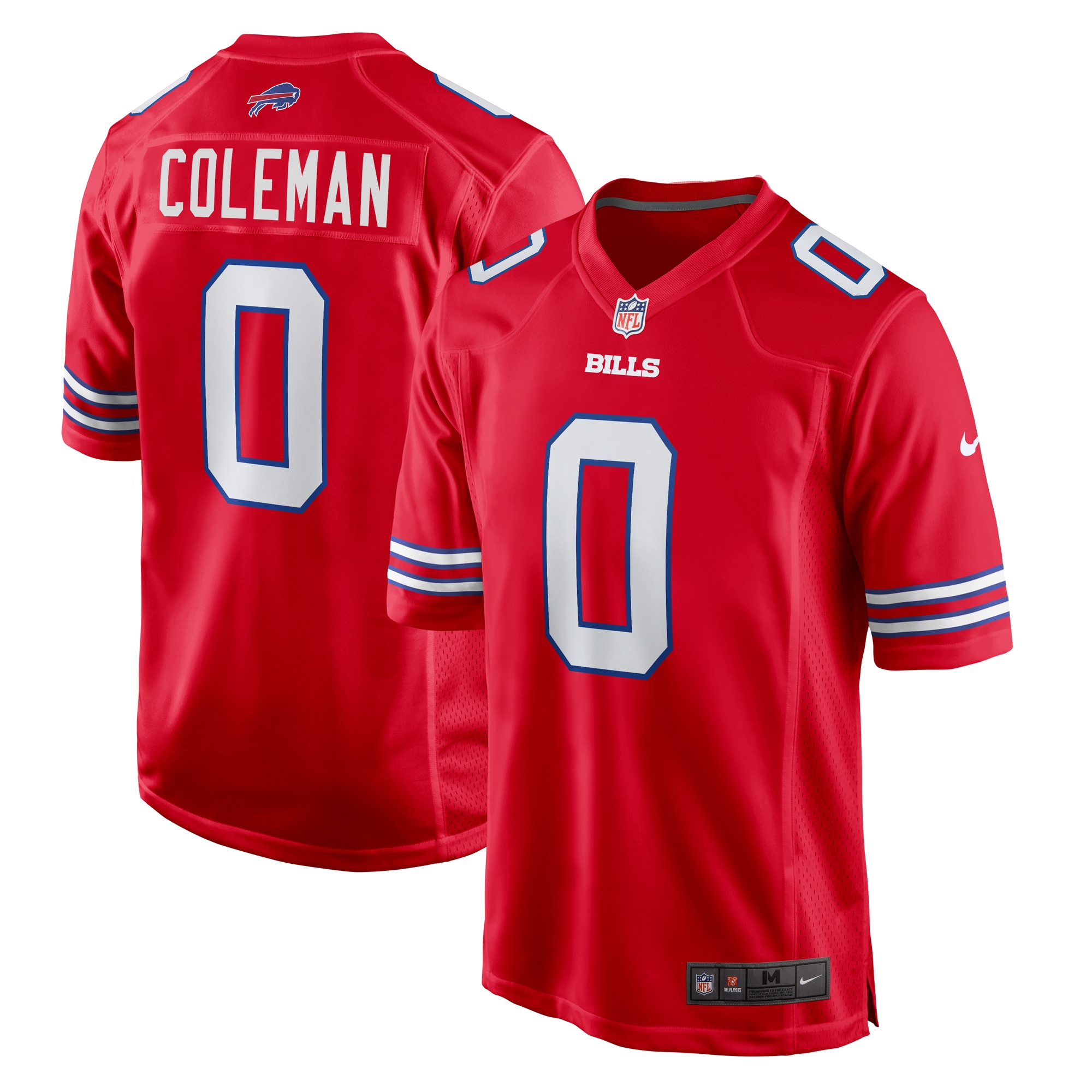 Men's Buffalo Bills Keon Coleman Red Alternate Game Jersey