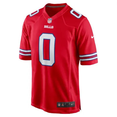 Men's Buffalo Bills Keon Coleman Red Alternate Game Jersey 02
