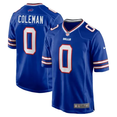 Men's Buffalo Bills Keon Coleman Royal 2024 NFL Draft Player Game Jersey 01