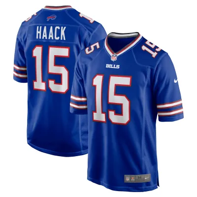 Men's Buffalo Bills Matt Haack Royal Game Jersey 01